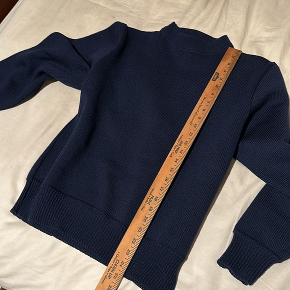 Filson Guide Sweater Navy Wool Made in USA size Small/Medium - Picture 7 of 7